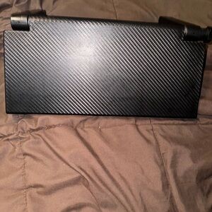 Black Carbon Fiber Pattern monitor display stand